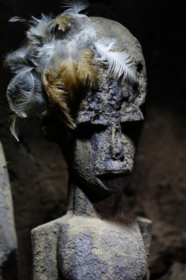 Alte Figur von Toude bei Wihano am 04.04.2018 Alte Figur von Toude bei Wihano am 04.04.2018